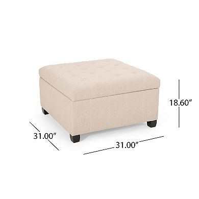 Merax 31" Modern Storage Ottoman, Accent Piece Footstool for Living Room