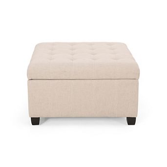Merax 31" Modern Storage Ottoman, Accent Piece Footstool for Living Room