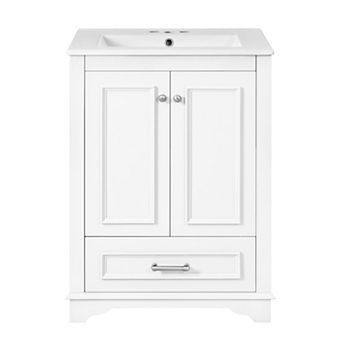 Merax 24'' Bathroom Vanity with Ceramic Sink Combo, Modern Freestanding Storage Cabinet