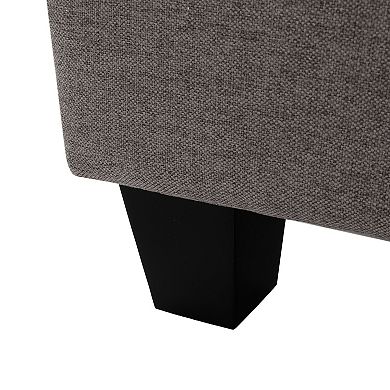 Merax Springfield Ottoman, Small Ottoman Foot Rest with Sturdy Wood Legs