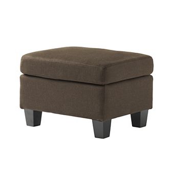 Merax Springfield Ottoman, Small Ottoman Foot Rest with Sturdy Wood Legs