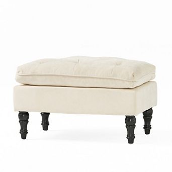 Merax Elegant and Comfortable Pillow Top Ottoman for Living Room Seating