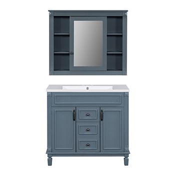 Merax 36'' Bathroom Vanity with Top Sink
