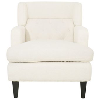 Merax Upholstered Accent Chair Tufted Armchair for Living Room