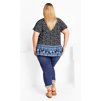Avenue Women's Plus Size Enchanted Top