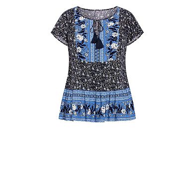 Avenue Women's Plus Size Enchanted Top