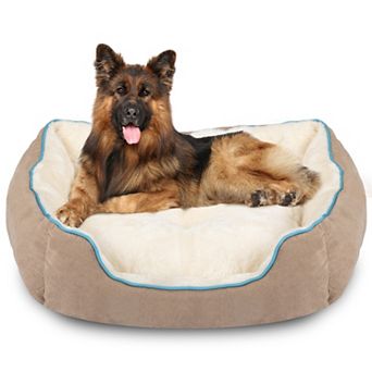 Aoodor Dog Bed with Removable Mat, Washable Pet Bed with Anti-Slip Base for Dogs and Cats