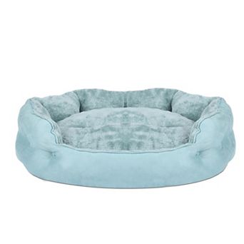 Aoodor Small Pet Bed, Round Cat Bed Washable for Indoor Cats, Non-Slip Base and Removable Cushion