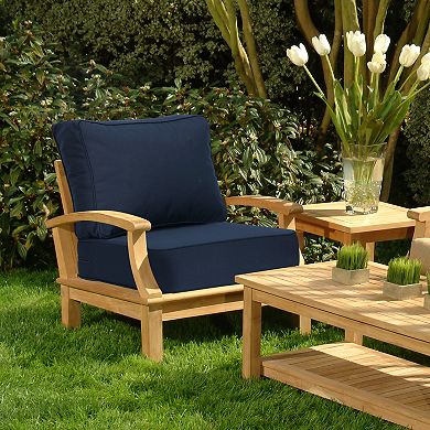 Aoodor 25x25x6'' Outdoor Deep Seat Cushion Set with spring, Sunbrella Fabric