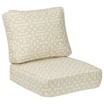 Aoodor 25x25x6'' Outdoor Deep Seat Cushion Set with spring, Sunbrella Fabric