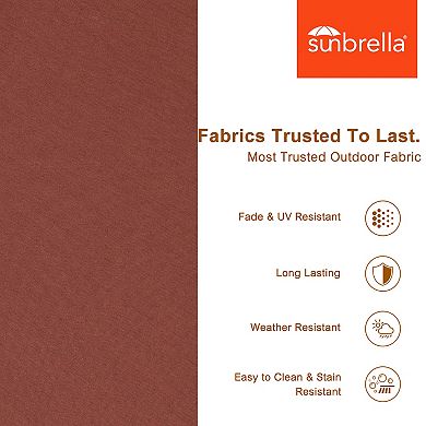 Aoodor 25x25x6'' Outdoor Deep Seat Cushion Set with spring, Set of 2, Sunbrella Fabric