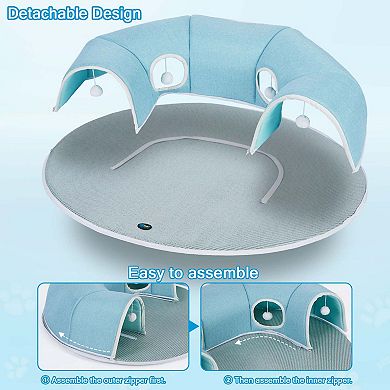 2 in 1 Detachable Arch Cat Tunnel & Cooling Pad