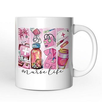 Nurse Life Mug, Coquette Medical Worker Appreciation Gift