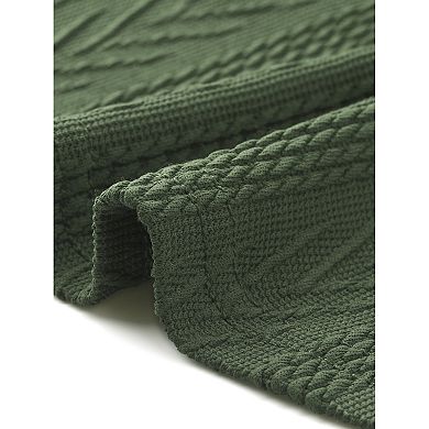 Women's Plus Size Knit Shacket Jacket Casual Long Sleeve Lapel Button Down Shirts Dressy Blouse Tops