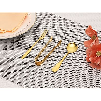 12 Piece Silverware Set, Stainless Steel Flatware, Mirror Polished Cutlery Set, Serving Utensils Set