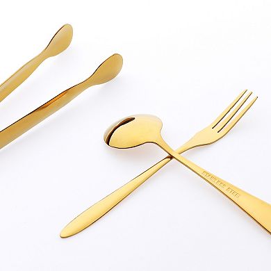 12 Piece Silverware Set, Stainless Steel Flatware, Mirror Polished Cutlery Set, Serving Utensils Set