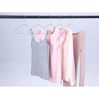Stainless Steel Hangers, Durable Space Saving Clothes Hangers for Clothing, Closet, Coats or Pants