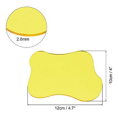 4pcs Acrylic Irregular Coasters, Cloud Shape Coffee Cup Coaster Ornaments 4.7"x4"