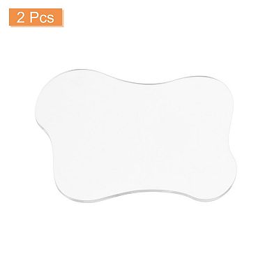 2pcs Acrylic Irregular Coasters, Cloud Shape Coffee Cup Coaster Ornaments 4.7"x4"