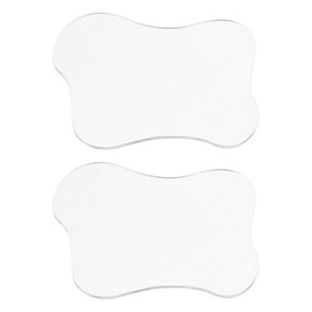 2 pc Acrylic Irregular Coasters, Cloud Shape Coffee Cup Coaster Ornaments 4.7"x4"