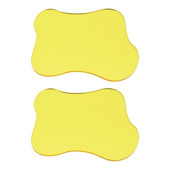 2 pc Acrylic Irregular Coasters, Cloud Shape Coffee Cup Coaster Ornaments 4.7"x4"