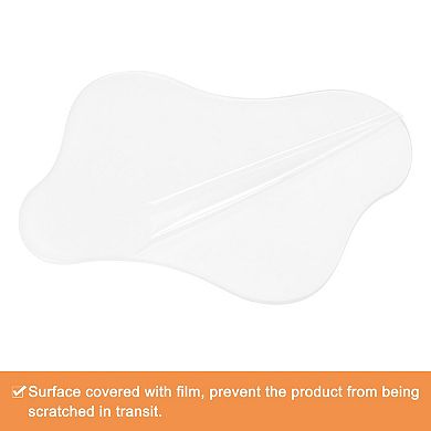 2pcs Acrylic Irregular Coasters, Creative Cloud Shape Coffee Cup Coaster 7"x6"