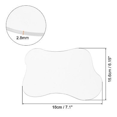 2pcs Acrylic Irregular Coasters, Creative Cloud Shape Coffee Cup Coaster 7"x6"