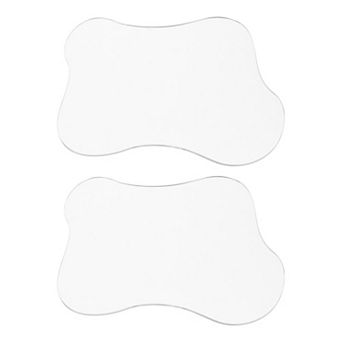 2 pc Acrylic Irregular Coasters, Creative Cloud Shape Coffee Cup Coaster 7"x6"