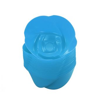 18 pc Silicone Cupcake Liners, 2.75 Inch Reusable Nonstick Baking Cups Flower Shape