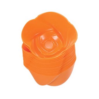18 pc Silicone Cupcake Liners, 2.75 Inch Reusable Nonstick Baking Cups Flower Shape