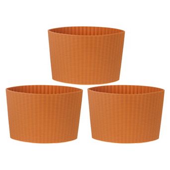 3 pc Coffee Cup Sleeve, Silicone Cup Sleeve Non-slip Glass Water Bottle Mug Sleeves