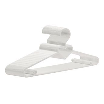 20 Pack Plastic Non-Slip Hangers with Heart Shape, Durable Space Saving Clothes Hangers for Clothing