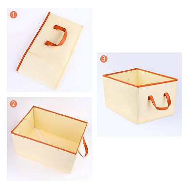 3 Pcs Storage Cube, Fabric Storage Bin with Handles for Shelves Closet, Collapsible Storage Basket