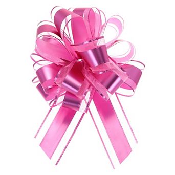 12 pc 8 Inch Extra Large Pull Bow Metallic Gift Wrapping Bows Ribbon Organza