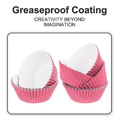 300 Pcs Foil Cupcake Liners, Muffins Metallic Baking Cups Wrappers Standard Greaseproof for Baking
