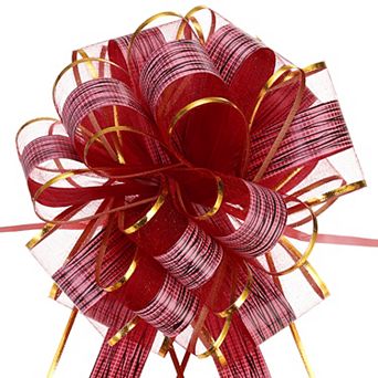 20 pc 8 Inch Large Pull Bows Gift Wrapping Bows Ribbon Organza