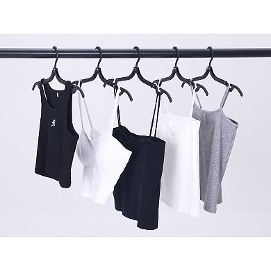 Foldable Travel Hangers, Plastic Portable Clothes Hangers for Travel Cruises Suitcase Dormitory