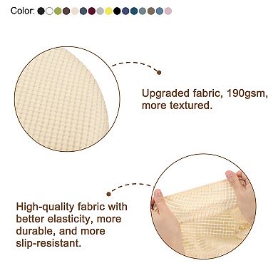 2Pcs Upgraded Round Bar Stool Covers, Round Chair Covers Dia.12-14", for Bar Stool Slipcovers