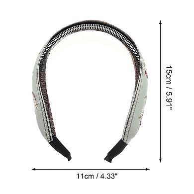 Women's Embroidered Toothed Headband 5.91"x4.33" 1 Pc