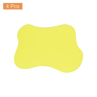 4pcs Acrylic Irregular Coasters, Creative Cloud Shape Coffee Cup Coaster 7"x6"