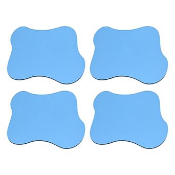 4 pc Acrylic Irregular Coasters, Creative Cloud Shape Coffee Cup Coaster 7"x6"