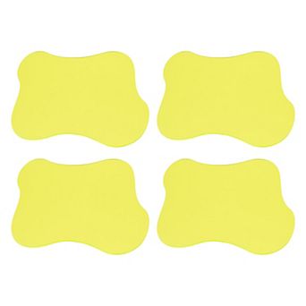 4 pc Acrylic Irregular Coasters, Creative Cloud Shape Coffee Cup Coaster 7"x6"