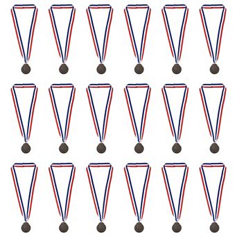 2 Inch Winner Award Medals, 18 Pack Award Medals Prizes with Ribbon for Games Sports Competitions