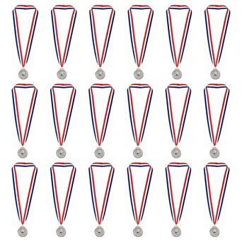 2 Inch Winner Award Medals, 18 Pack Award Medals Prizes with Ribbon for Games Sports Competitions