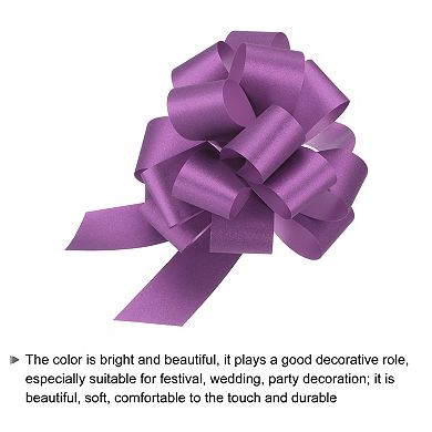 20pcs 6" Glitter Car Large Pull Bow Gift Wrapping Bows for Flower Presents Wedding Car