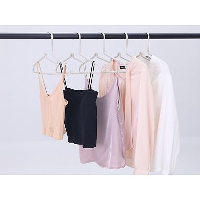 20 Pcs Clothes Hangers, Durable Plastic Hangers, Space Saving Pants Hangers for Closet, Coats