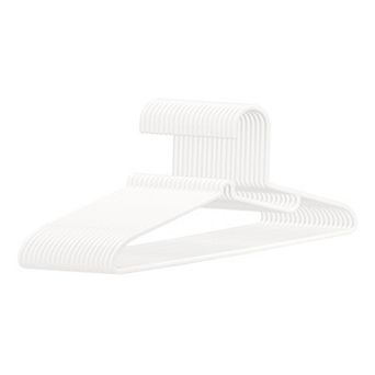 20 pc Clothes Hangers, Durable Plastic Hangers, Space Saving Pants Hangers for Closet, Coats