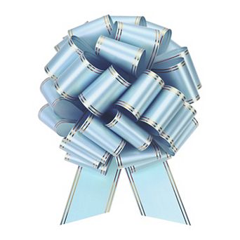 16 Inch Extra Large Pull Bow Big Metallic Car Bows Ribbon with Gold Edge