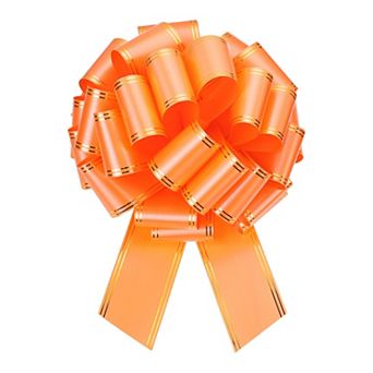 16 Inch Extra Large Pull Bow Big Metallic Car Bows Ribbon with Gold Edge