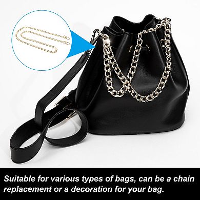 Purse Chain Strap 39", Extender Chain Strap Accessories with Metal Buckles